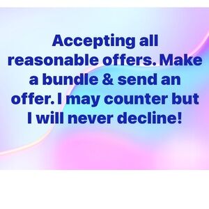 Shop Notice - Accepting Reasonable Offers